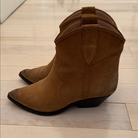 Isabel Marant Dewins Suede Women's Cowboy Boots - Picture 1 of 8